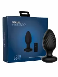 Крупная анальная вибровтулка Nexus Tornado Extra Large с функцией вращения, 9,8см, размер XL, черная