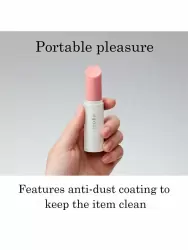 Необычный минивибратор iroha Stick, в форме губной помады, 9,9 см, бежевый