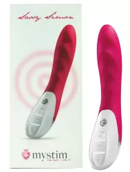 Вибромассажер Sassy Simon рельефный – фуксия