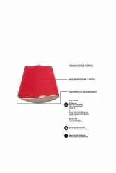 Клиторальный стимулятор с вибрацией и ротацией Dazzling (красный)