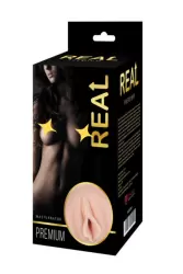 Мужской набор: Реалистичный односторонний мастурбатор Real Women Dual Layer с двойной структурой 15,5 см. и Нейтральный лубрикант JO Personal H2O - 60 мл