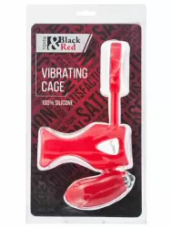 Насадка на пенис с кольцом и клиторальным стимулятором TOYFA Black&Red – красный