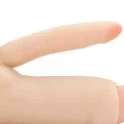 Насадка увеличитель Double Trouble Girth Gainer для двойного проникновения – телесная