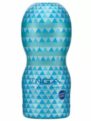 Нереалистичный мастурбатор Tenga Vacuum Cup - Extra Cool Edition, 15,5 см, ТПЭ, белый