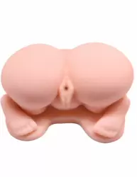 Реалистичный мастурбатор Baile Crazy Bull Vagina and Anal, вагина-анус догги-стайл, 21 см, 5 скоростей, телесный