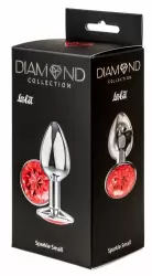 Анальная пробка Diamond Red Sparkle Small 4009-06Lola