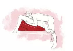 Подушка для любви большая Liberator Retail Ramp - синий