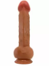 Реалистичный фаллоимитатор Baile, 19 см, ТПР, с мошонкой 