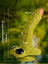 Фантазийный фаллоимитатор Creature Cocks Swamp Monster, 23,9 см, силикон
