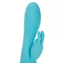 Вибромассажер Petite Rabbit со стимулятором клитора в форме кролика – голубой