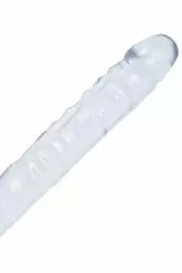 Двухсторонний фаллос Crystal Jellies - Clear