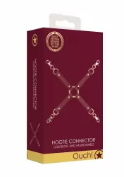 Фиксатор для БДСМ-игр из искусственной кожи Ouch Halo - Hogtie Connector - Burgundy