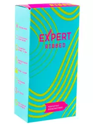 Рельефные презервативы EXPERT Ribbed, ребристые, 12шт