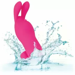 Универсальная вибронасадка на палец Finger Bunny, 10 режимов, 8,2 см, розовый