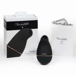 Бесконтактный стимулятор клитора Irresistible Kissable Black, 11 см, силикон, черный