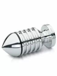 Анальный стимулятор Mystim Hector Helix S, для подключения к источнику электроимпульсов, 10 см, серебристый