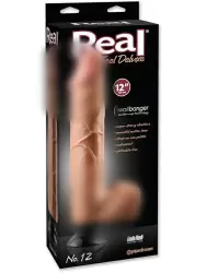 Вибромассажер с мошонкой Real Feel Deluxe №12 – 12 телесный