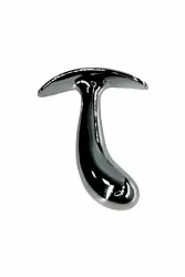 Изогнутая анальная пробка для ношения c голубым кристаллом, размер S, Kanikule