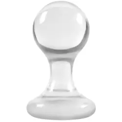 Анальная пробка Luna Balls большая – прозрачная