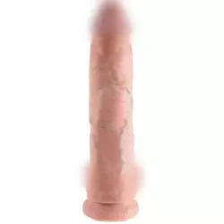 Фаллоимитатор-реалистик с мошонкой 10 Cock with Balls на присоске – телесный