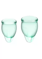 Набор менструальных чаш Satisfyer Feel confident Menstrual Cup (light green)