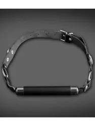 Кожаный кляп-трензель Sitabella – черный