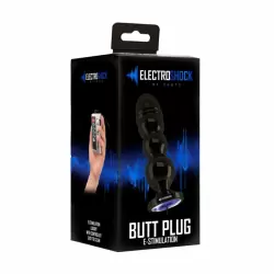 Электростимулятор E-Stim 4,9 Bold Butt Plug - Gun Grey