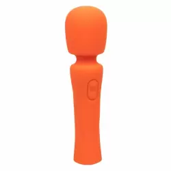 Компактный вибратор-ванд Stella Mini Massager, 14,5 см, силикон, оранжевый