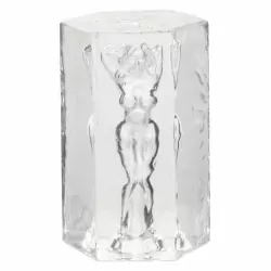 Оригинальный мастурбатор FARRAH с внутренним рельефом в виде женского тела, 9,5 см, ТПЕ, прозрачный