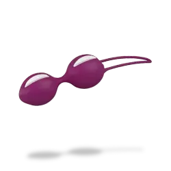 Вагинальные шарики Smartballs Duo с шариком внутри - фиолетовый
