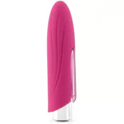 Дизайнерский мини массажер с насадкой Nyx - Pink