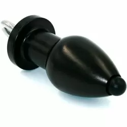 Полая анальная втулка металл с вкручивающимся поршнем Black