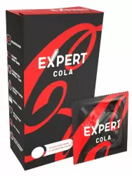 Гладкие презервативы EXPERT Cola, аромат колы, 12 шт