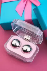 Металлические вагинальные шарики TOYFA диаметром 3 см - серебристый