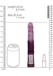 ВИБРАТОР КРОЛИК ROTATING BEETLE - фиолетовый