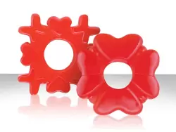 Два эрекционных кольца Love Me Tender - Red