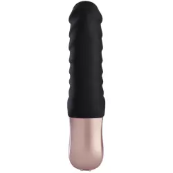 Фактурный вибратор Fun Factory Semilino, 17,5 см, силикон, черный