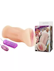 Вагина юной девушки Baile Baby с вибропулей и пультом – телесный