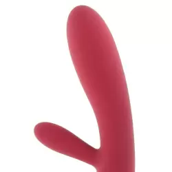 Вибромассажер Lester с функцией подогрева, интеллектуальный режим – винно красный