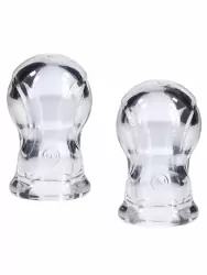 Зажимы на соски Doc Johnson MERCI TWEAK, вакуумные, прозрачные