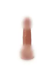 Реалистичный фаллоимитатор REAL с мошонкой на присоске и трусиками для страпона, dual PVC, 13,5x3,5