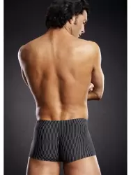 Транк-боксеры BlueLine из микрофибры в черно-белую полоску – S/M 