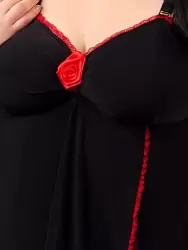 Черный бэбидолл Andalea с розой – XL