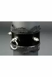 Запястник Готика-1 (подшитый) лакированная кожа