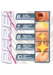 Реалистичная надувная кукла Perfect 10 Deluxe Fantasy с вибрацией – телесный