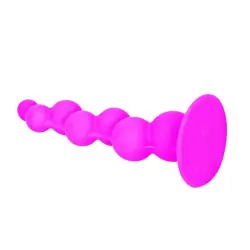 Анальный массажер-елочка Booty Passion на присоске – розовый