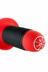 Мощный анальный вибратор с двойным мотором TOYFA Black&Red – красный