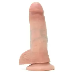 Фаллоимитатор-реалистик с мошонкой 7 Cock with Balls на присоске – телесный