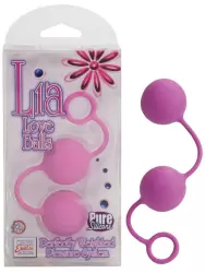 Вагинальные шарики со смещенным центром тяжести Lia Love Balls - Pink