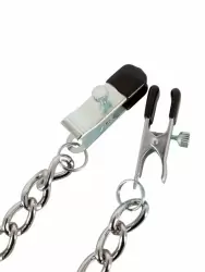 Элегантные зажимы на соски Orion Kette mit Klemmen, 43,5 см, металл, серебристый